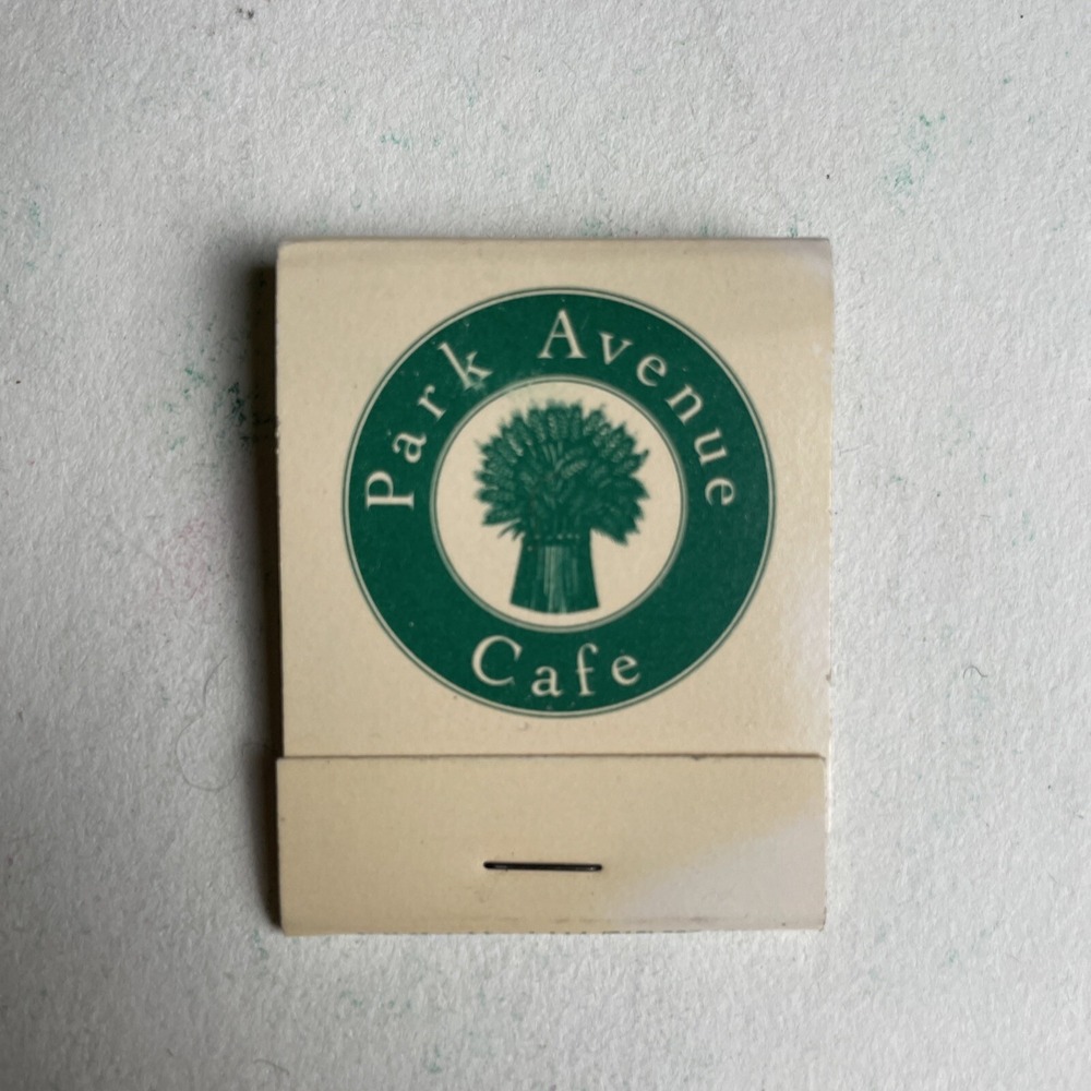 Park Avenue Cafe Manhattan New York Rare Vintage‎ Matchbook Unstruck